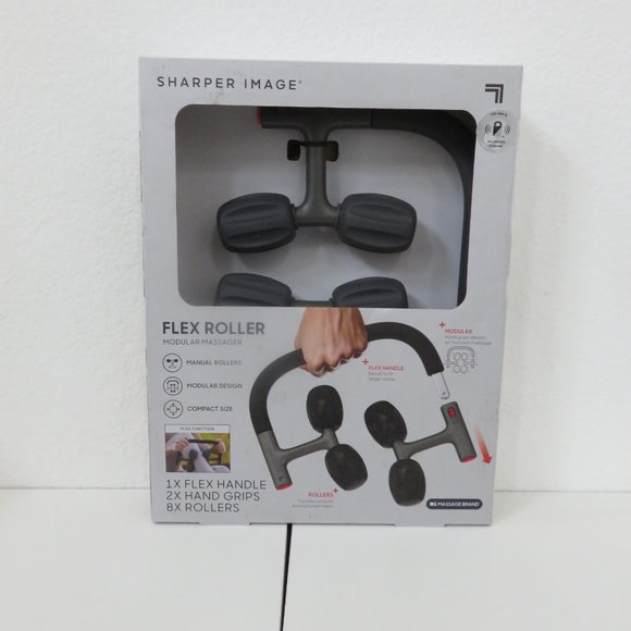 (#C-1) Sharper Image Flex Roller, Modular Massager Compact Size - 8 Rollers - Picture 2 of 5